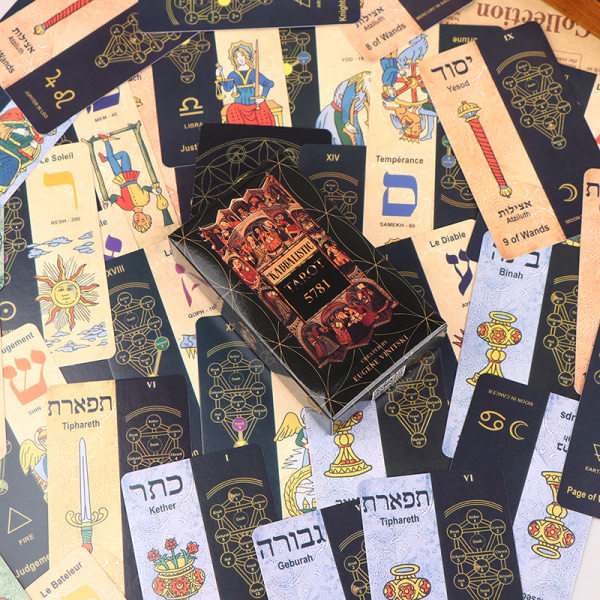 IC 5781 Kabbalistiset Tarot-kortit Perhejuhla Lautapeli Divin Monivärinen ONE  SIZE