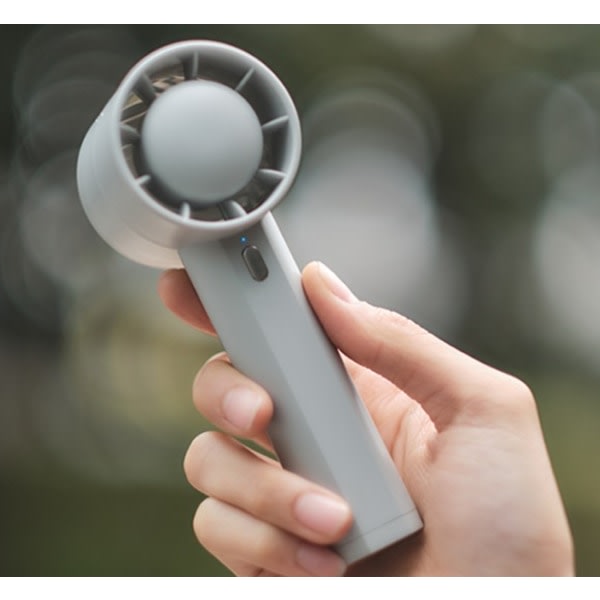IC USB genopladelig bladfri turbo mini-ventilator Bærbar skrivebordsventilator (isgrøn)