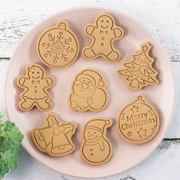 IC 8ST Jul Cookie ter Set Julbakning Snöflinga Biscui