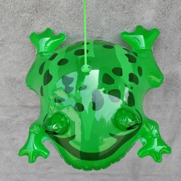 IC Glowing uppblåsbar grön studsande groda Padda Ballong Jungle Anima 9