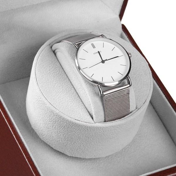 IC Brun Ultratyst Rotationsvarv per Dag Watch Winder Box Smycken Watch Box