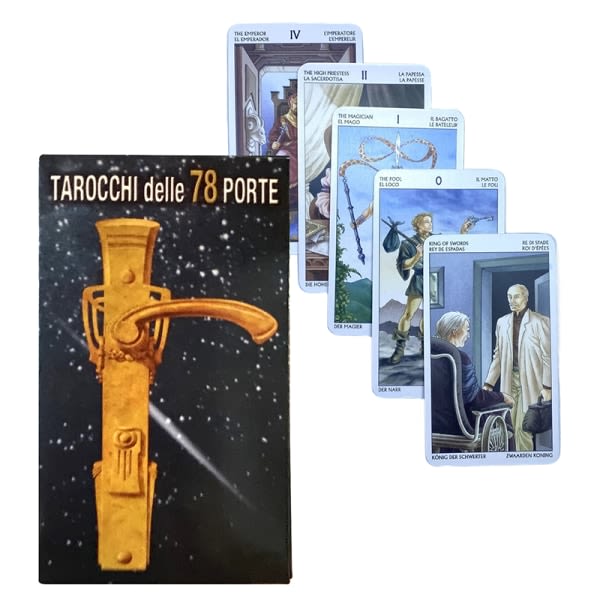 IC Tarot of the 78 Doors Card Prophecy Fate Divination Deck Family Multicolor one size