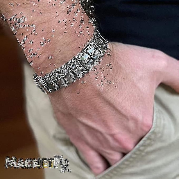 Ultra Strength Magnetic Therapy Armbånd - Leddgikt smertelindring og karpaltunnel magnetiske armbånd for menn
