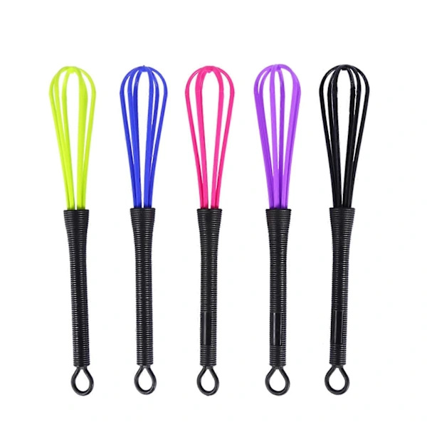 5-piece Plastic Whisk Set, Scratch-Free Mixing Tools for Cooking and Baking