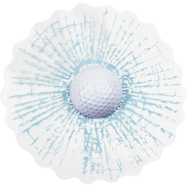IC 3D-simuloitu Golf/pesäpallo Auton Ikkunan Tarra Rikkoutuneella Lasilla