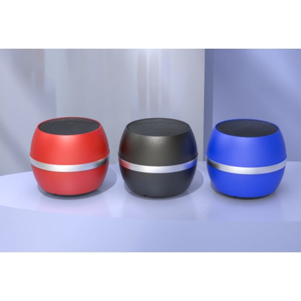 IC Metall langaton Bluetooth-kaiutin, pieni söpö ulkoilma-auto Bluetooth-kaiutin (musta)