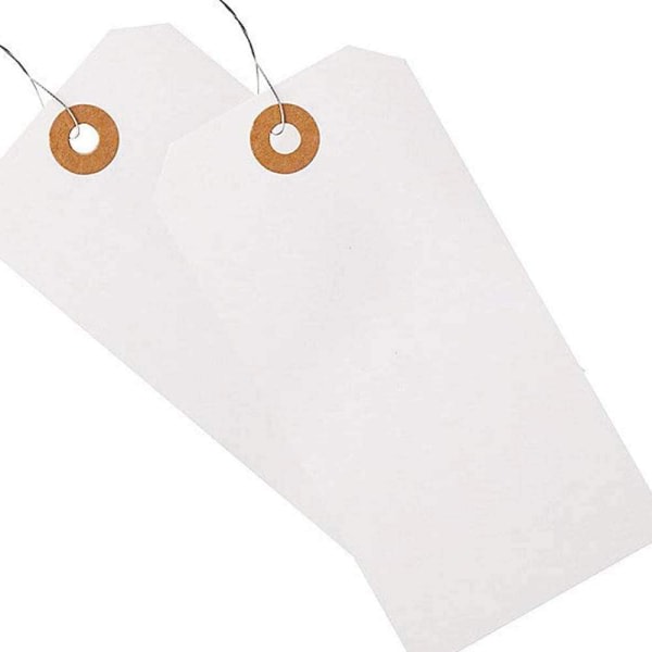 IG Office Depot Fraktetiketter med snor, 4 3/4in. x 2 3/8 tommer, pakke