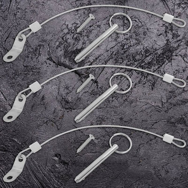 Snabbkopplingsstift, 6,3 mm toppstiftdiameter, 51 mm total längd, 40 mm effektiv längd med 316 rostfria stållinor