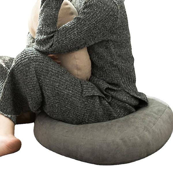 IC kreativ kudde nordisk burspråk vardagsrum golv sovrum meditation förtjockad futon kudde i japansk stil （grå）