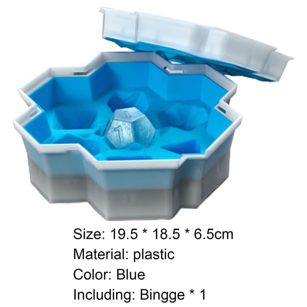 IC Ice Form Tärningsform 7 Cavity Food Grade Non-stick iskubbricka