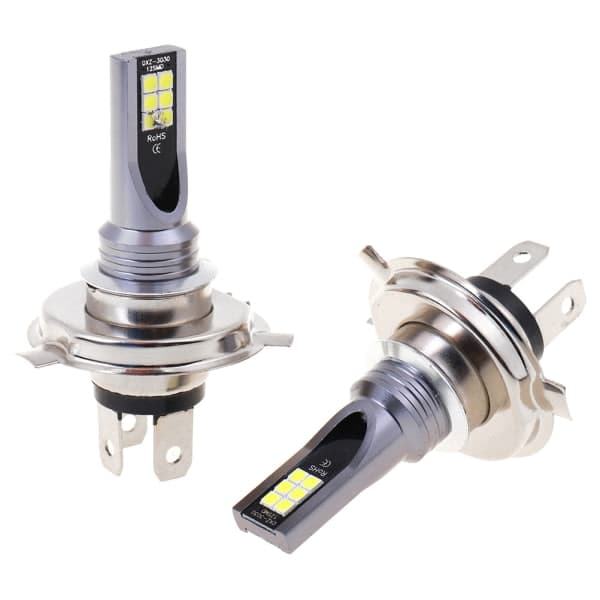 IC 2X H4 200W 12000LM LED Auton Sumuvalot