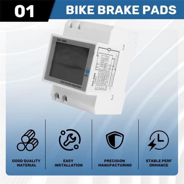 DIN-skena AC-övervakare 6IN1 250-450V 100A Spänning Ström Effektfaktor