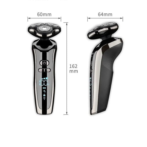 4 i 1 elektrisk barbermaskine til mænd Skægtrimmer Barbermaskine Bærbar barbermaskine USB-opladning
