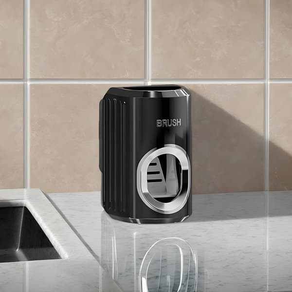 Toothpaste Dispenser - Automatic - Wall Organizer - Dispenser - Suitable - Toothpaste - Bathroom Accessories - Press Toothpaste
