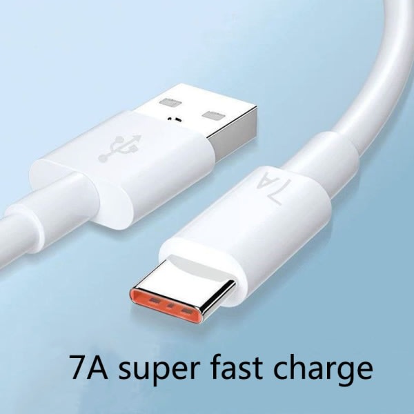 IC 6A 66W Typ C USB -kabel Supersnabb laddningskabel 2m