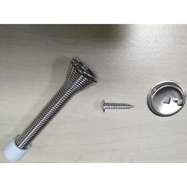 IC Satin Nickel Dörrstopper - Fleksibel Heavy Duty Rustbeskyttet