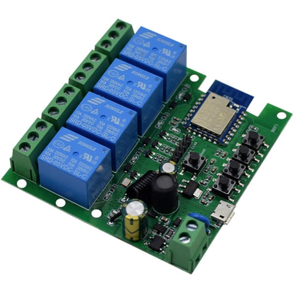 Smart Wifi Motorbrytermodul 433 Fjernkontrollrelé, AC85-250V