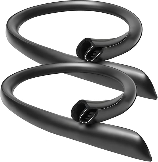 2 stk. bilforseglingsliste B-stolpe - EPDM - 80 cm - sort