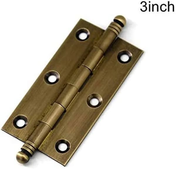 2-pak dekorative stabelhængsler til køkkenskabsdøre, antik messing bronze finish 3 Inch