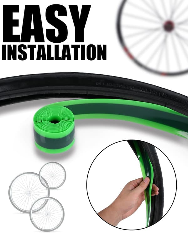 2-delad punkteringssäker cykeltejp - 2300 x 38 mm - PU - innerslang