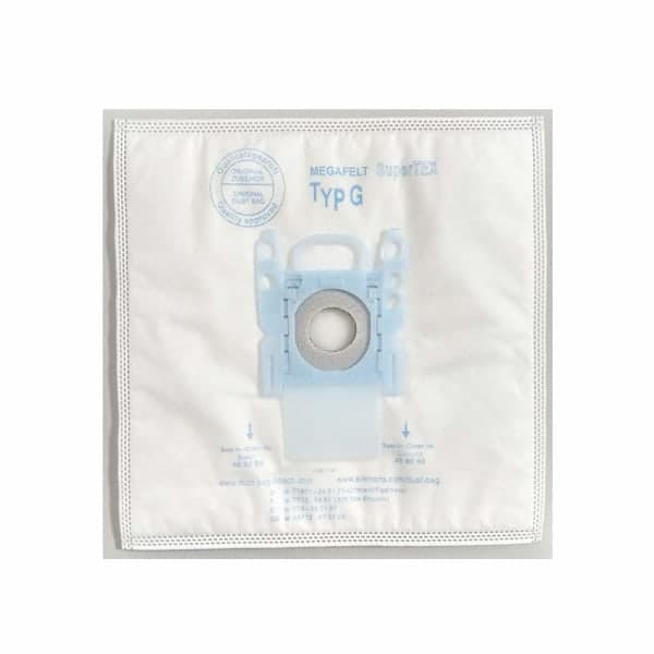 Mikrokuitu pölynimuripussit Bosch Type G Compact ja Formula -sarjan säiliöille. 5-pack