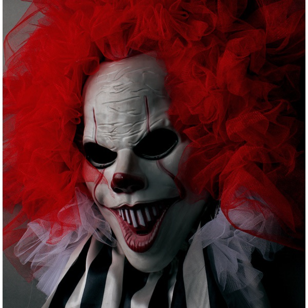 IC Halloween Skräck Clown Garland Dörr Hängande Garland Dekoration Vägghängande Spökfestival Fest Scenprydnad