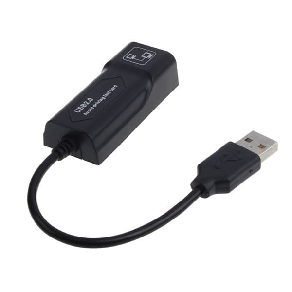 USB Ethernet-adapter USB 2.0 nätverkskort till RJ45 Lan 100Mbps