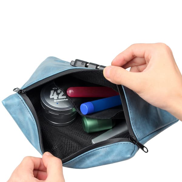 Lugtfri pose med lås, 17*24,5 cm lugtfri pose etui beholder til rejser