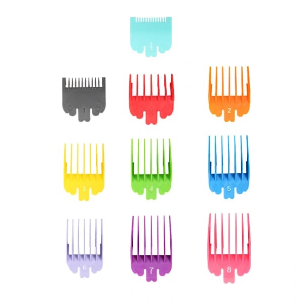 Hair Clipper Guard Set, Clipper Guides Professional Guide Comb Attachment Multicolored