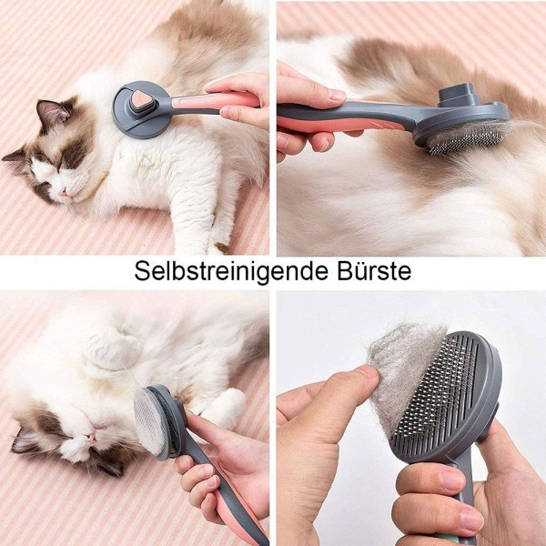 IC CNE Pet børste, fjerner 90% af dødt pels og løst hår