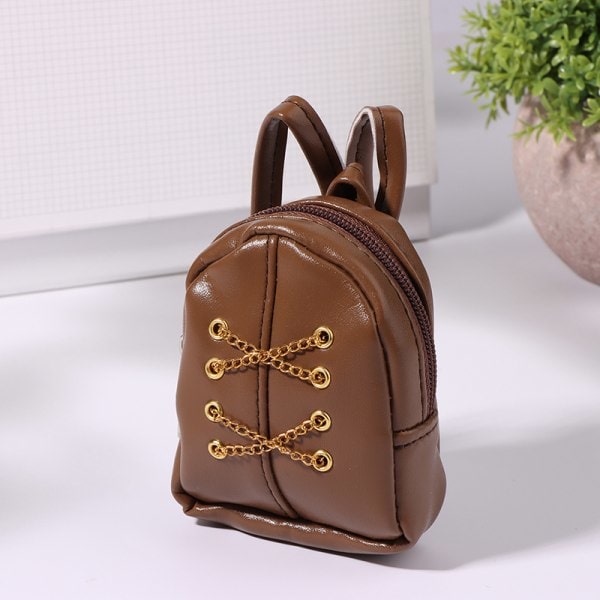 IC 14,5 tums brun ryggsäck för 15-20 cm bomullsfylld Idol Doll D