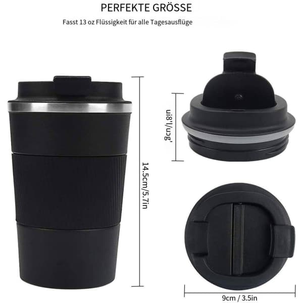 IC NOE Termosmugg, varm och kall kaffemugg, resemugg