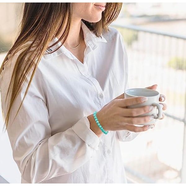 IC Kollega lämnar gåva, pensionärsgåva till kvinna - Amazonitpärlor Farväl Armband - Flyttar Bort Farväl
