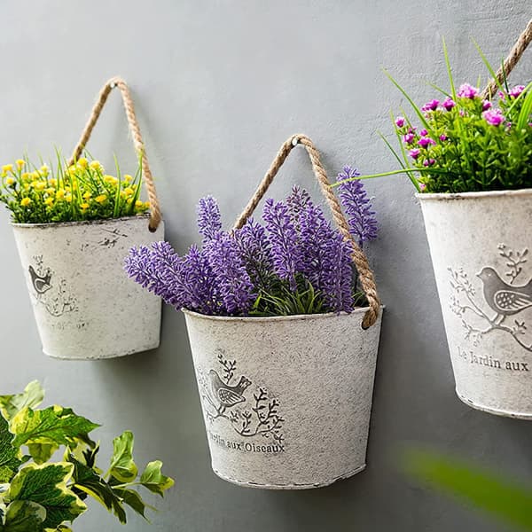 IC CNE Hengeblomsterpotte, Galvaniserte Veggplanter, Gar