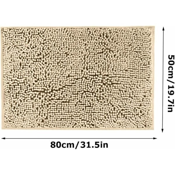 IC Absorberende Baderomsteppe (50*80 cm kamel)
