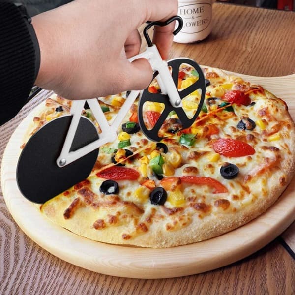 IC Pizza Cutter Cykel, Non-stick Skærhjul Rustfrit Stål