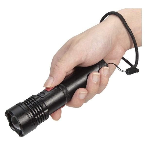 IC NOE LED-lommelygte, USB opladbar med 5 tilstande