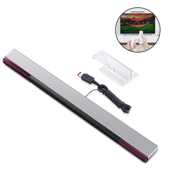 IC Ersättande trådbunden infraröd IR Ray Motion Sensor Bar kompatibel med Wii och Wii U-konsolen