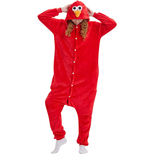 Onesies for kvinner, Onesies for voksne menn, Pyjamas-onesies, Enhjørning, Flanellpyjamas, Dyre-onesies, 3D hettegensere, Halloween, Julekostymer Sesame L