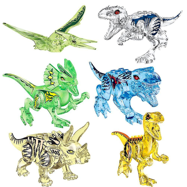 IC Blå diy 3d dinosaurie modell Crystal utdanning barn leksak gåva