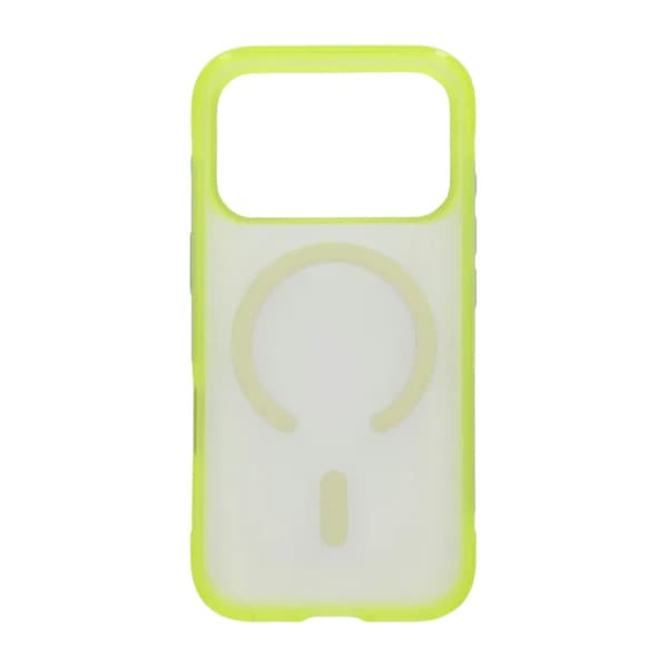 Matte Magnetic Shockproof Airbag  Case For iPhone 17 Pro Yellow