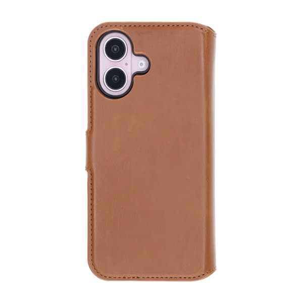 RV Magnetic Wallet Case iPhone 16 Brown Brun