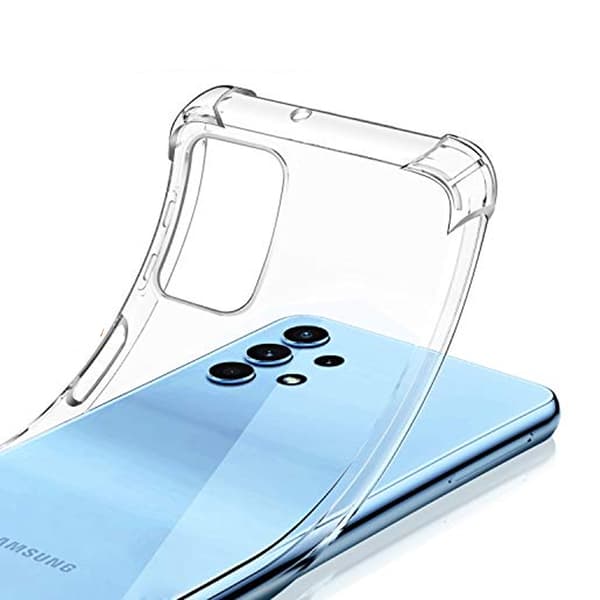 Samsung Galaxy A32 5G Case Shockproof Silicone Rvelon Transparent Transparent