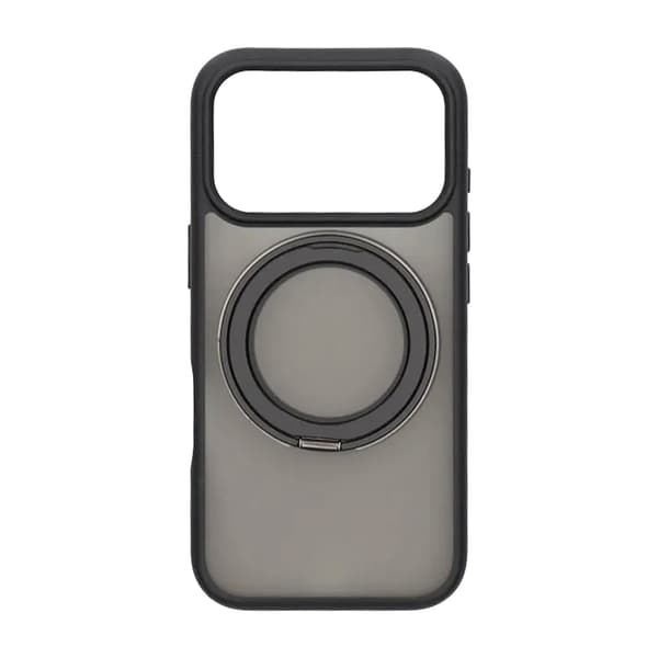 Mobile Case Rotating Magnet Stand for iPhone 17 Pro - Black Svart