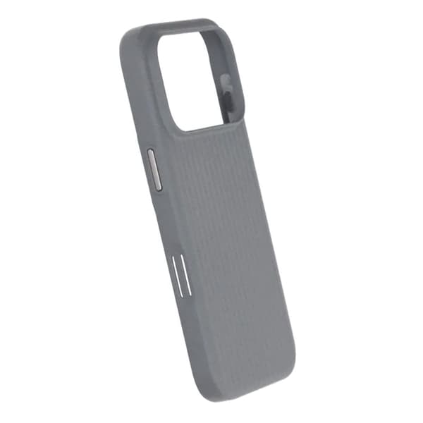 Korrugerat Skal med Magsafe för iPhone 17 Pro Max - Grå Grå