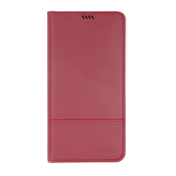 iPhone XS Max Wallet Case with Stand Nuoku - Dark Red Röd