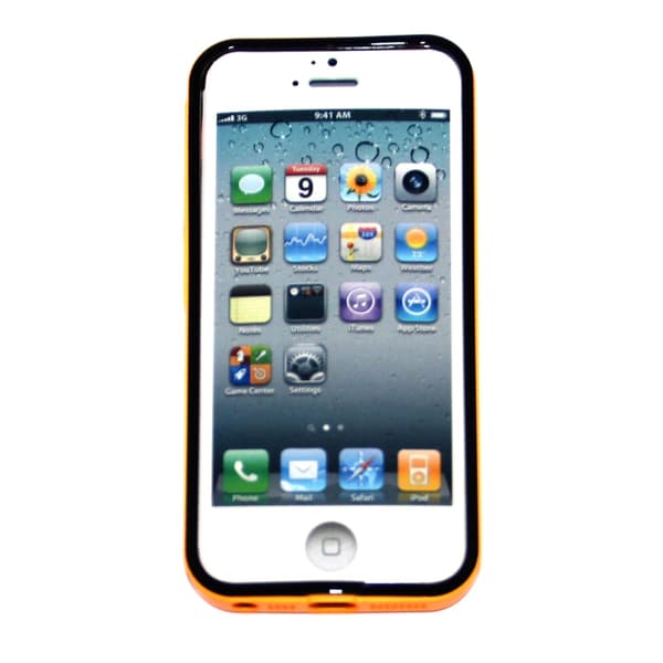 Mobilskal iPhone 5 - Orange/Svart Orange