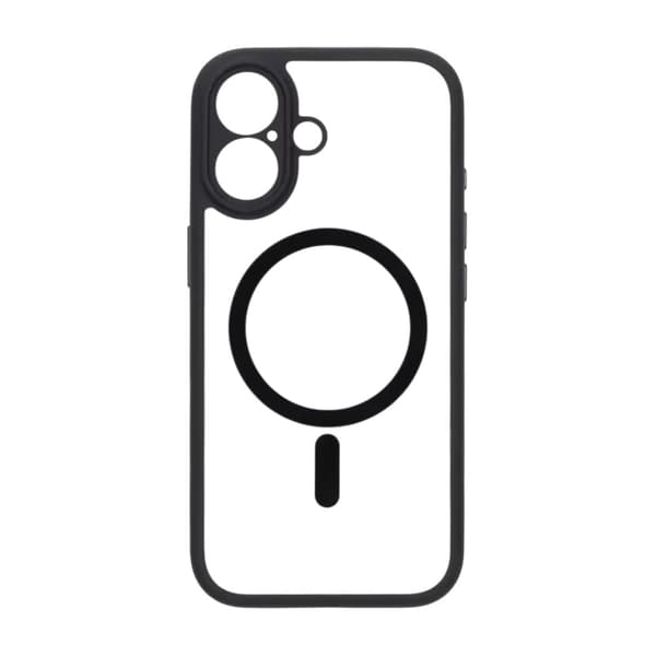 Case for iPhone 17 with MagSafe and Camera Protection with Black Svart