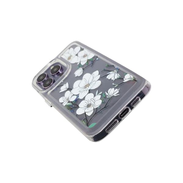iPhone 14 Pro Max Mobilskal med motiv - Kvistar och Blommor Mönstrat