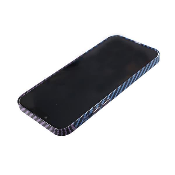 Kolfiber Skal iPhone 13 Pro Max - Lila & Blå Lila